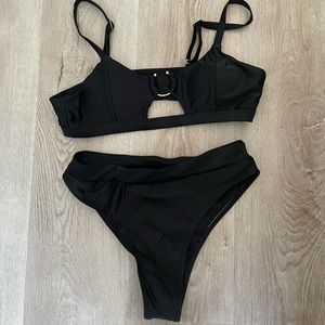 Simple black bikini